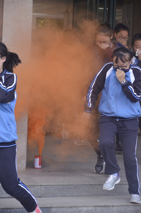 疏散演练现场