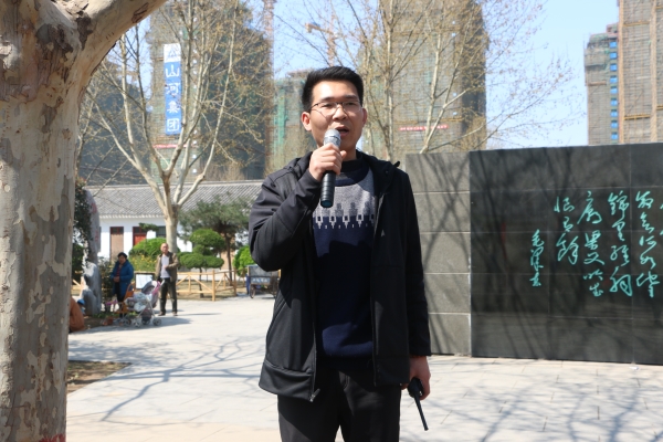 政教处主任潘冠华发表励志讲话