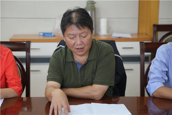 副校长王勇进行安全工作汇报